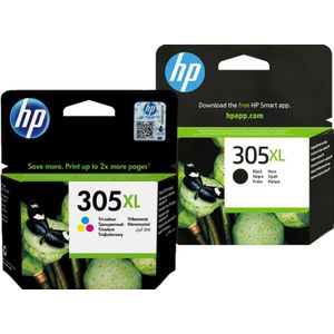 HP, Inkt, 305XL (M, C, Y, BK)