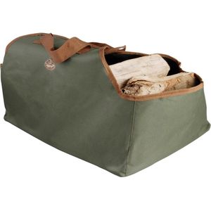 Esschert Design - Haardbloktas - Haardvuur accessoires - Textiel - Groen