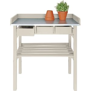 Oppottafel Esschert Design Lades Wit