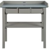 Esschert Design - CF29G - Tuinwerktafel - Grijs - Grenenhout en Zink