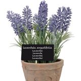 Esschert Design kunstplant Lavendel in pot | Ø 16,2 H 17,5 cm | voor binnen