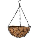 Voorgevormde inlegvel kokos voor hanging basket 25 cm - kokosinleggers - Plantenbakken