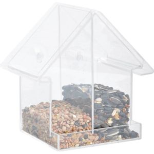 Esschert Design Dubbel Acryl Voederhuisje voor het Raam