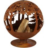 Esschert Design Vuurbal laser cut roest