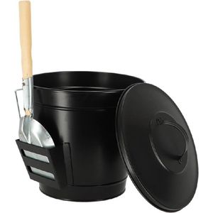 Esschert Design -  Asemmer met schep - Haardvuur accessoires - Staal - Zwart