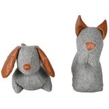 Deurstopper hond vilt / pu assorti