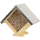 Houten bijenhuis/bijenhotel 18 cm - Hotel/huisje voor insecten - Wespenhuis/wespenhotel