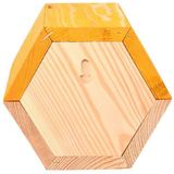 Esschert Design bijenhuis geel 14,8 x 14,6 x 12,8 cm