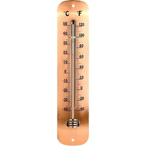 Thermometer koper 6,7 Cm X 30 Cm Staal Koper - Esschert Design