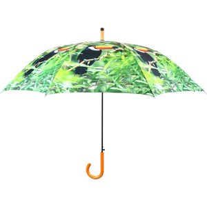 Esschert Design Paraplu Toekan 120 X 96 Cm Polyester Groen