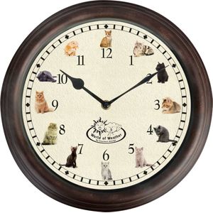 Esschert - Design - Klok - met - kattengeluiden
