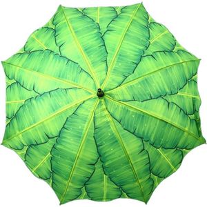 Esschert Design Paraplu Bladeren 104 X 88 Cm Polyester Groen