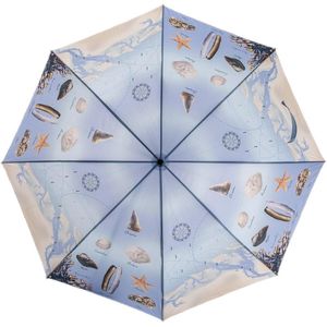 Esschert Design Paraplu Strand 120 Cm Polyester Lichtblauw