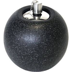 Esschert Design Olielamp Fancy Flames Zwart D 14,2 H 15,6 cm