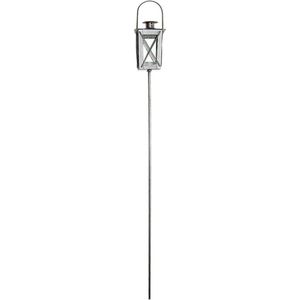 Esschert Design lantaarn Fancy Flames antraciet 7,5 x 7,5 x 86,5 cm