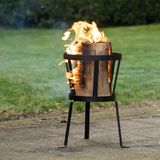 Esschert Design Zweedse fakkelhouder Fancy Flames zwart 31,5 x 28 x 40,1 cm