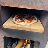 Fancy Flames - Tuinhaard met pizzaoven - Roest - 38,9x39,9x140,5 cm