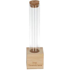 Esschert Design - Bloemen en Kruiden Reageerbuis Vaas - Transparant - Glas