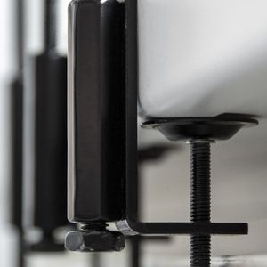 Esschert Design Vensterbankklem - In hoogte verstelbaar - D14cm - Zwart