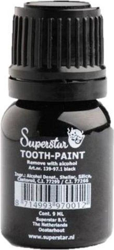 Tandenlak - Zwart - 9 ml - Inclusief Penseeltje