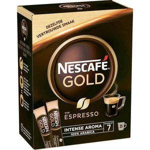 Nescafé - Espresso - Oploskoffie - 6 Doosjes à 25 Zakjes