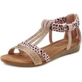 LASCANA Sandale »Sommerschuh«, Sandalette, Sommerschuh mit Verzierung und kleinem Keilabsatz VEGAN