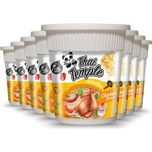 Thai Temple® | 24 x 60 gram Panda Noodles in Cup | KIP | instant noedels | Chicken flavour