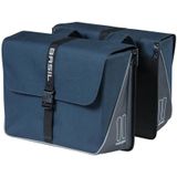 Dubbele Fietstas Basil Forte 35 Liter 41 X 15 X 34 cm - Marineblauw / Zwart