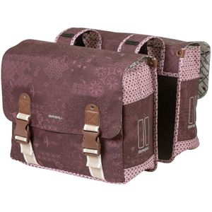 Dubbele Fietstas Basil Boheme Carry All 35 Liter 35 X 15 X 37 cm - Rood