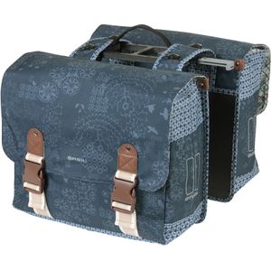 Basil Bohème Dubbele Fietstas MIK - Blauw - 35 Liter