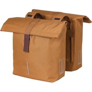 Basil City Dubbele Fietstas - Camel Bruin - 32 Liter