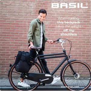 Basil Flex Fietsrugzak - Enkele fietstas - Rood - 17 Liter