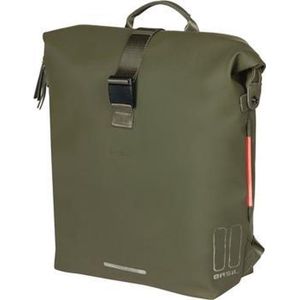 Basil SoHo Nordlicht Fahrradrucksack – Grüne moderne Fahrradtasche mit integrierter LED-Beleuchtung für Damen und Herren #Basil #Fahrradrucksack #