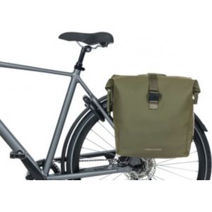 Dubbele Fietstas Basil SoHo Nordlicht MIK 41 Liter 31 X 13 X 37 cm - Mosgroen