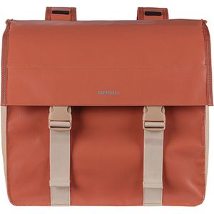 Basil Urban Load Double Bag 48 53l Terra Red Pink