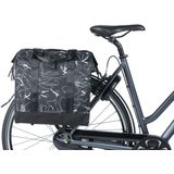 Basil Grand Flower Fietsshopper - enkele fietstas - 23 Liter - Zwart