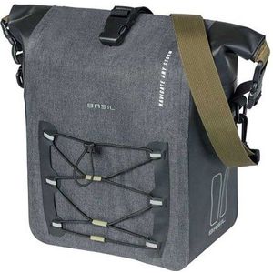 Basil Navigator Storm Enkele Fietstas - M - MIK SIDE - 12-15 Liter - Waterdicht - Zwart