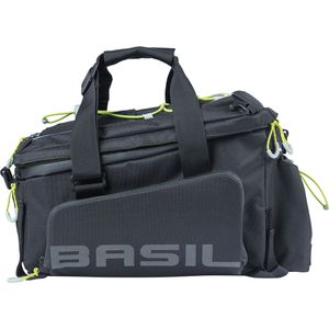Basil miles xl pro bagagedragertas - waterdicht - sportief - zwart/lime - 9-36l
