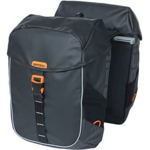 Basilikum Fahrradbeutel Doppelmeilen Tarpaulin schwarz orange mik 34l