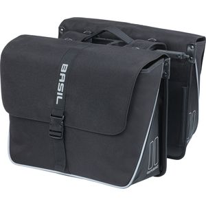 Basil Forte - Dubbele Fietstas - Zwart - Waterafstotend Polyester - 35L