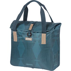 Basil Elegance Fietsshopper - Enkele Fietstas 20-26 Liter - Estate Blue