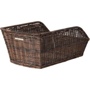 Basil Fahrradkorb Hinterrad-Korb 47 x 34 x 22 cm, Rattan, engmaschig