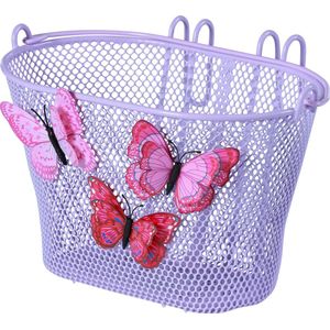 Kinderfietsmand Basil Jasmin Butterfly 28 X 20 X 19 cm - Lila
