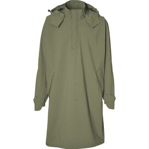 Basil - Poncho de Pluie - Mosse - Unisex - Waterdicht - Reflecterende Details