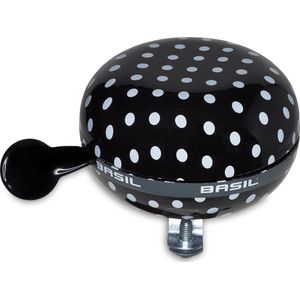 Basil Fahrradklingel Ding-Dong Glocke Polka Dot, Ø 80 mm