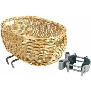 Basil Pluto - Hund Fahrradkorb - vorne - braun