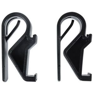 Basil Hook-On System Sports - Set van 2 haken - Zwart