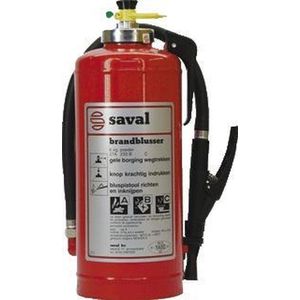 Saval - PG Poederblusser - Rood - Voor Brandklasse A B C