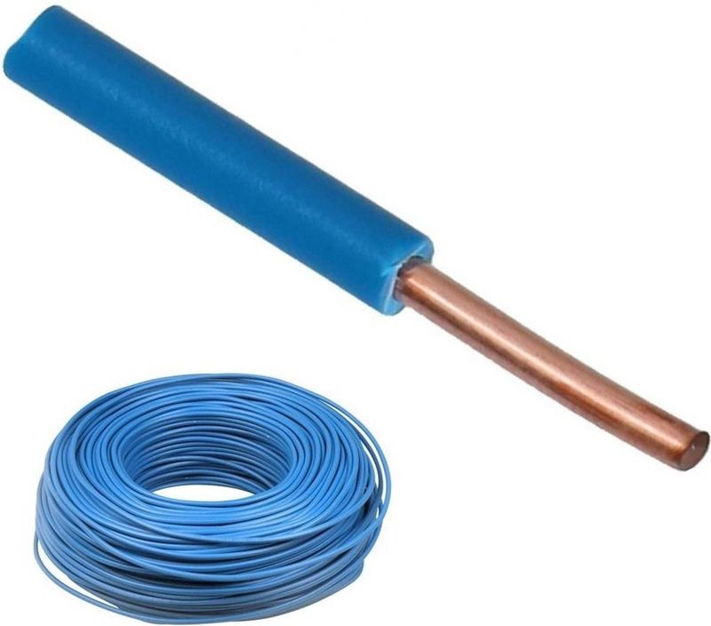 BLS Blauwe installatiedraad - 2,5 mm² - 100 meter - Nuldraad - Voor 4600 watt/20 ampère installaties