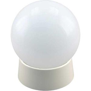 Plafondlamp bol - wit glas